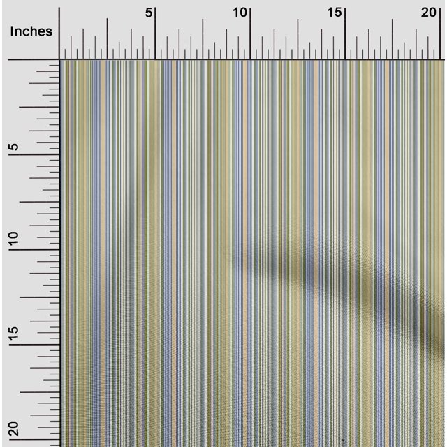 oneOone Viscose Chiffon Fabric Multicolor Stripe Printed Fabric 1 Yard 42 Inch Wide