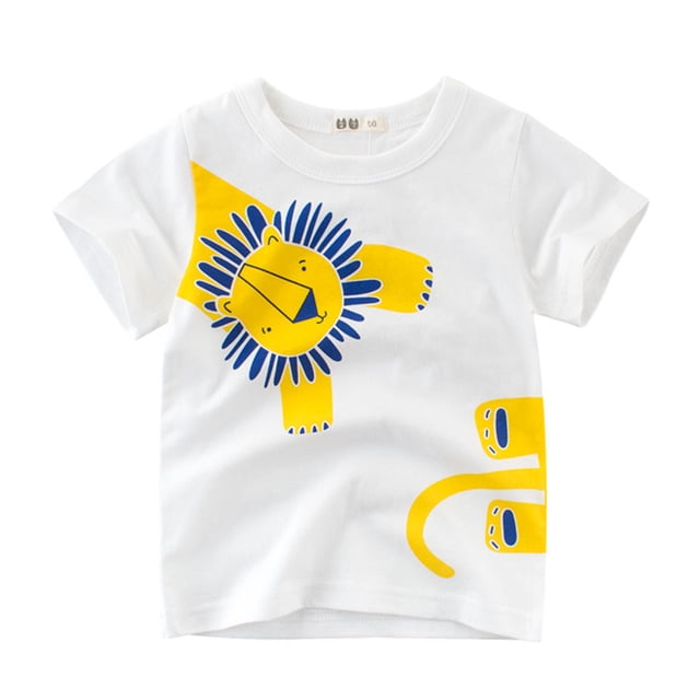 PMVFHDE T-Shirt Camouflage à Manches Courtes pour Garçons et Filles avec Imprimé Graphique, Col Rond, Haut Décontracté pour Enfants Design Unisexe, Séchage Rapide, Blanc, 4 Ans