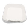 thumbnail image 1 of Papier Grisson pour Friteuse, 100 Pcs Papier Antiadhésif Friteuse Jetable Double Résistant à L'huile Imperméable Carré Papier Huile Friteuse pour Micro-Ondes Poêle à Frire(Blanc), 1 of 14