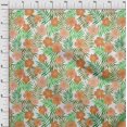 thumbnail image 4 of oneOone Silk Tabby White Fabric Tropical Leaf Craft Projects Decor Fabric Printed By The Yard 42 Inch Wide, 4 of 4