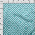 thumbnail image 3 of oneOone Viscose Chiffon Sky Blue Fabric Geometric Sewing Craft Projects Fabric Prints By Yard 42 Inch Wide, 3 of 4