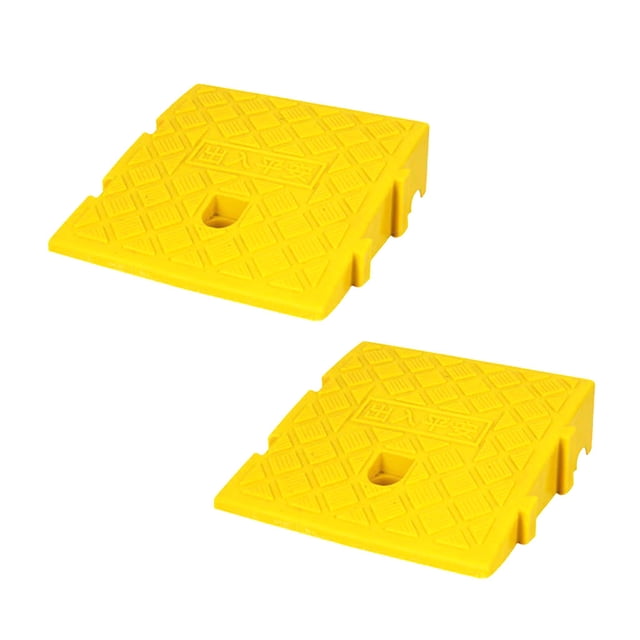 Prime Day Deals Car Rubber Duty Set Curb Loading Lightweight Ramp Slope RampsPortable Car Threshold Cushion for Office Chairs Car Seat Airplane Wheelchair Pressure Relief Sciatica