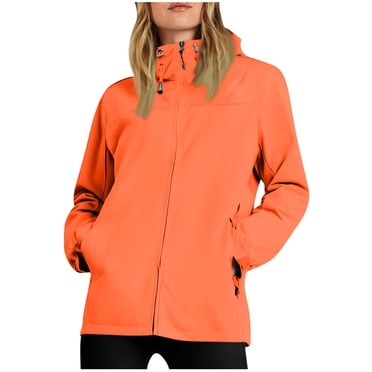 Waterproof Jackets for Women Outdoor Clothing Women Ladies' Waterproof Hooded Pocket Zipper Jacket Outdoor Mountaineering Clothing Sports Jacket Hooded Jackets for Women Sports Jackets for Women