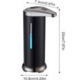 thumbnail image 3 of EIGTHTAIL Stainless Automatic Soap Dispenser Touchless  Touchless Automatic Soap Dispenser Battery Operated Electric Sensor Hand Free Soap Dispenser  for Kitchen and Bathroom  Liquid Hand, 3 of 7