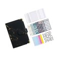 thumbnail image 1 of Notebook Binder with Label Stickers binder a6 for Cash Bills Budgeting Expense Saving Black, 1 of 8