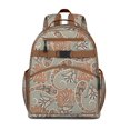 thumbnail image 1 of Ethnic Colorful Art Paisley Design Student Backpack Adjustable Shoulder Straps Chest Buckle Lightweight Durable School Backpack, 1 of 4