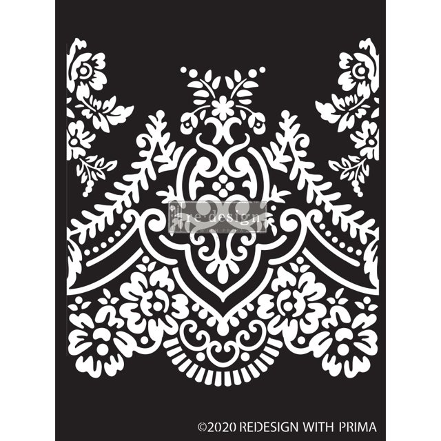 Prima Marketing Re-Design Decor Stencil 9"X13.5"-Elegant Lace RE652685