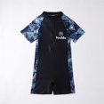 thumbnail image 2 of Pisexur Girls and Boys One Piece Rash Guard Swimsuit Kid Water Sport Short Swimsuit UPF 50+ Sun Protection Bathing Suits 1-16 Years, 2 of 3