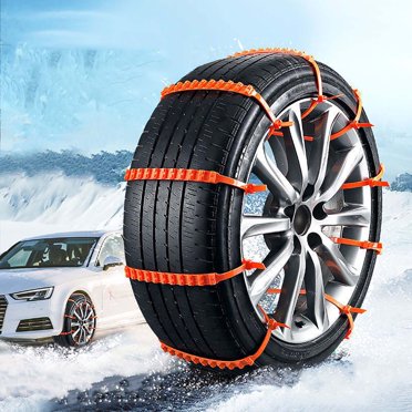 LEEYNEER 40 Pcs Reusable Anti Snow Chains of Car  Car Snow Chains Non-Slip Cable Tie  Universal Adjustable Emergency Snow Tire Chains for Car SUV Pickup Trucks  Snow Mud Chains Tire Width