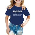 thumbnail image 1 of TZEWGL Summer Short Sleeve Letter Printed Tunic Tees For Child Clothes For Baby size 8-9T, 1 of 4