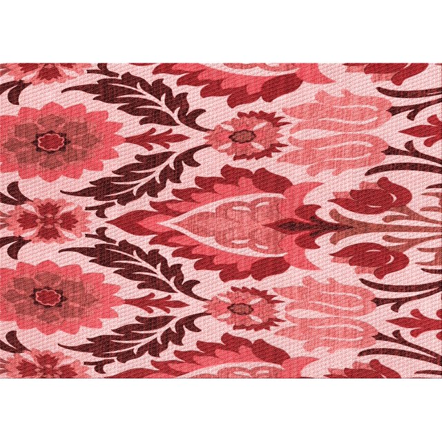 Ahgly Tapis Rectangulaire Lavable en Machine Intérieur Transitionnel Rose Pastel, 8 Pieds x 10 Pieds