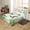 Green White, variant on Erosebridal Mallard Duck Duvet Cover Queen,Botanical Plants Bedding Queen Size,Animal Dragonfly Duvet Cover Queen,Lightweight Animal Bedroom Decoration(No Comforter),Reversible,3-Piece