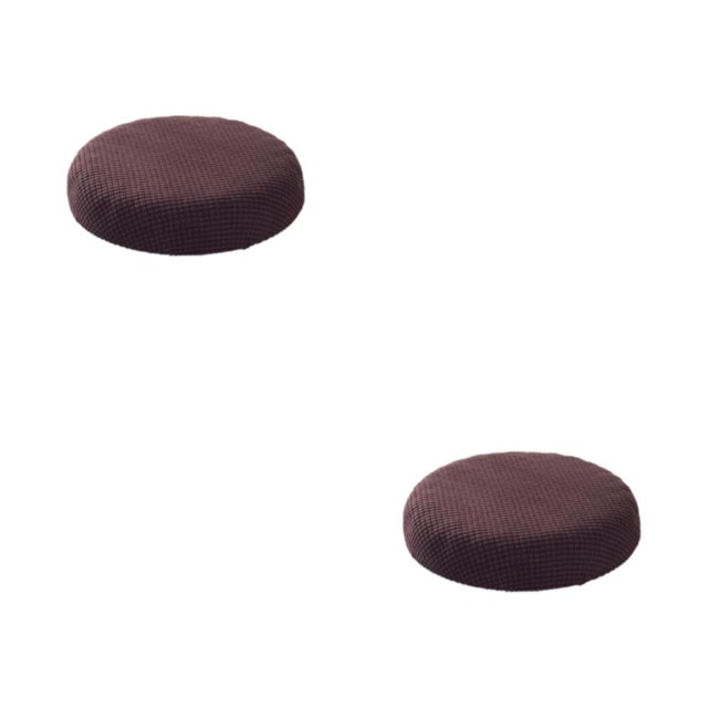 kurtrusly Stylish Round Cushions For Stools – Seating Experience Stool Cushions Polyester Seat Covers Mild Waterproofing dark coffee 2Set