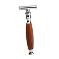 thumbnail image 3 of Double Edge Safety Razor Classic Shaving Vintage Shaver For Men Dark Brown, 3 of 9
