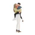 thumbnail image 2 of HILABEE 1/64 Mother And Son PVC People Street Building Sand Table Stage for Matchbox Toy Green, 2 of 6