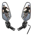 thumbnail image 1 of 2 Pcs Rétroviseurs de Guidon de Vélo Miroir en Verre HD Réglable Rotatif Rétroviseur de Vélo avec 1 Clé pour VTT, 1 of 10