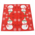 thumbnail image 1 of OUNONA 20Pack Snowman Paper Guest Towels Red Printed Design for Holiday Events, 1 of 5