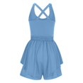 thumbnail image 4 of Kaemgyyd Womens Workout Rompers Stretchy Sleeveless Athletic Running One-Piece Outfit Fashion Drawstring Halter Gym Yoga Jumpsuits, 4 of 6