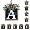 thumbnail image 1 of Décorations de Porte d'Entrée Signe de Couronne d'Alphabet Décoration Suspendue Extérieure 11.8"*11.8", 1 of 3