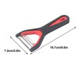 thumbnail image 3 of 2 Pack Vegetable Peeler Set - 304 Stainless Steel Swivel Blade Peeler and Shredder for Potato, Carrot, and Cucumber - Detachable and Stackable Kitchen Tool, 6.6x2.8 Inches, 3 of 7