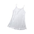 thumbnail image 3 of INSPIRE CHIC Nuisette en Satin pour Femme, Ourlet à Volants, Bretelles Spaghetti, Grande Taille, Camisole Soyeuse, Robe de Nuit, TG, Blanc, 3 of 5