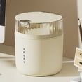 thumbnail image 1 of Fwttom Desktop Trash Can, Desktop Trash Can Living Room High Value Waste Basket Household One Button Press with Lid Large Capacity Office Plastic Plastic Trash Can, 1 of 6