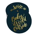 thumbnail image 1 of Inkdotpot Gold Foil Paper Hang Tags Baby It's Cold Outside Baby Shower Favor Tags 50 Pieces, 1 of 6