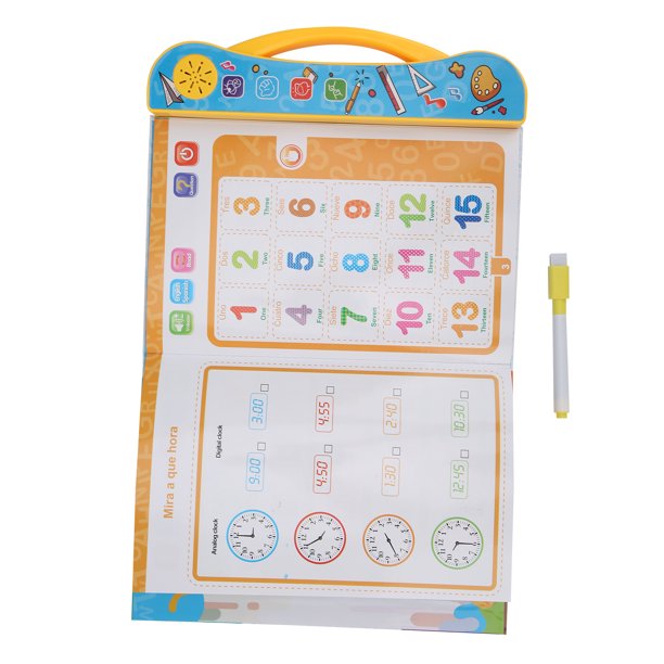 Livre Parlant Bilingue Anglais-espagnol - Effets Sonores, Musique, 25x23 Cm - Dès 2-6 Ans - Apprentissage Précoce