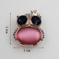 thumbnail image 3 of Broche Épingle Élégante Mode Double Usage Strass Forme de Hibou Pendentif Collier Épingle à Revers Broche Animal avec Chaîne, 3 of 10