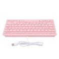 thumbnail image 1 of 78 Keys USB Keyboard, Wired Compact Silent Keyboard for PC Laptop Gaming and Office, with Anti Slip Foot Pads, Comfortable Design, 1 of 7