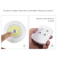4.5v 1W COB LED Puck Light 3 Pack with Remote Controller Brightness ...