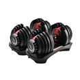 thumbnail image 1 of Rotary Adjustable Dumbbells - 90 lb x 2, Pair, 1 of 6
