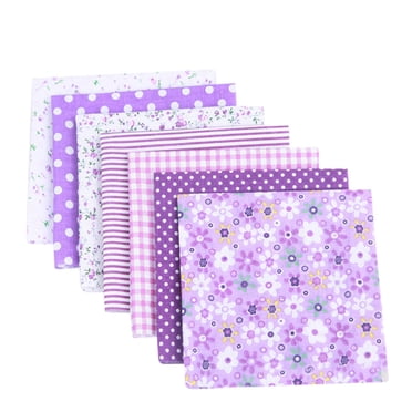 Meitianfacai Fabric, 7 pcs/lot Cotton 10" x 10" (25cm x 25cm) Squares Patchwork, Precut Multi-Color and Different Pattern for Sewing Quilting Crafting, Home Party Craft Fabric DIY Sewing Mask