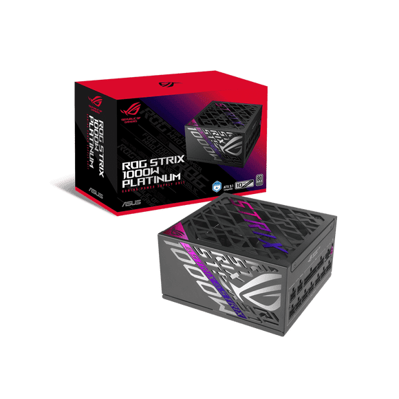 ASUS ROG Strix 1000W Platine (Alimentation Entièrement Modulaire, 80 Plus Certifié Platine, ATX 3.1, Cybenetics Lambda A+, GaN MOSFET, GPU-First Stabilisateur de Tension Intelligent, Garantie de 10 Ans)