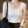 thumbnail image 3 of Besolor Women's Plus Size Tank Tops 2025 Ribbed Scoop Neck Sleeveless Basic Tees Casual Solid Color Summer Shirts, 3 of 3