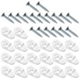 thumbnail image 2 of 20 Pcs Clips de Porte en Verre Installation Facile Vis de Fixation Armoire Garde-Robe Poignée Bouton Charnière Pinces (302), 2 of 8