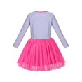 thumbnail image 2 of Robe Fille Butterfly Manches Longues Jupe en Tulle Rose 8 Ans, 2 of 6