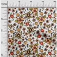 thumbnail image 1 of oneOone Velvet Light Brown Fabric Florals Sewing Material Print Fabric By The Yard 58 Inch Wide, 1 of 4