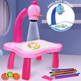 thumbnail image 3 of Projector Learning Desk Set Fun LED Music Drawing Board Paint Pen for Kids, 3 of 10