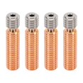 thumbnail image 1 of 4pcs 3D Printer All Metal Heatbreak, Replacement Copper Alloy Extruder Throat Tube for 3D Printer Accessories., 1 of 8