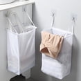 thumbnail image 4 of Laundry Basket Foldable Plastic Small PP Material Breathable with Handle Space-saving for Dorm Bathroom Apartment, 4 of 8