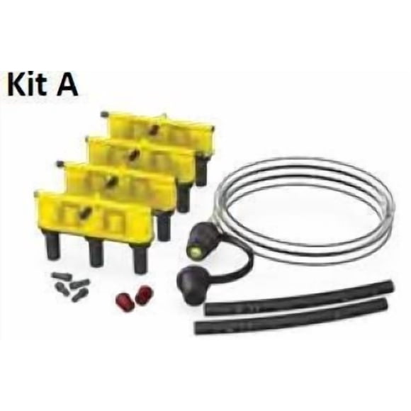 Flow-Rite Remplisseur de Batterie MP-2000 Qwik-Fill; pour Remplir les Cellules de Batterie avec de l'Eau; Type Ampoule; avec Quatre Collecteurs/4 Pieds Tubulure/connexion Rapide/bouchon Anti-Poussière
