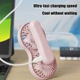 thumbnail image 4 of Portable Fan Handheld With Built-in Battery 10.04 in x 3.15 in Silent Double Headed Foldable Mini USB Charging, 4 of 6