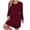 Wine3, variant on Ixbnca Womens Plus Size Dress Crew Neck Short Sleeve T Shirt Dresses Casual Loose Summer Short Dress