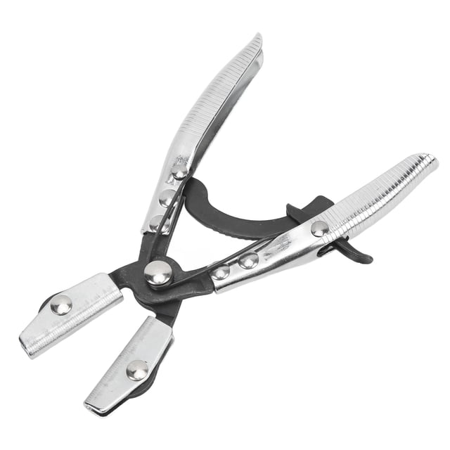 Line Pinch Off Plier, Ratcheting Hose Pinch Off Plier Professional High Efficiency Damage Free For Radiator Brake System 8in / 20.3cm