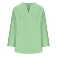 thumbnail image 4 of Yuyuzo Oversized Sweatshirts for Women Long Sleeve Crew Neck Side Slit Color Block Pullover Tops, 4 of 5