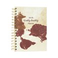 thumbnail image 1 of LSLJS Year Month Plan Book A5 Schedule Book Flower Hardshell Coil Notebook, Home Accessories, 1 of 1