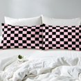 thumbnail image 4 of Erosebridal Checkered Gingham Twin Sheet Sets, Blue White Bedding Twin Size, Rectangle Geometry Decor, 4 of 7