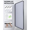 thumbnail image 4 of BeesClover Bathroom Mirrors for Over Sink, Wall Mount Bathroom Mirror, Metal Rounded Corner Framed Vanity Mirror, 4 of 7