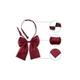 thumbnail image 4 of INSPIRE CHIC Nœud Papillon Pré-Noué pour Femme, Sangle Ajustable, Nœud Papillon, Couleur Unie, Taille Unique, Rouge Vin, 4 of 6